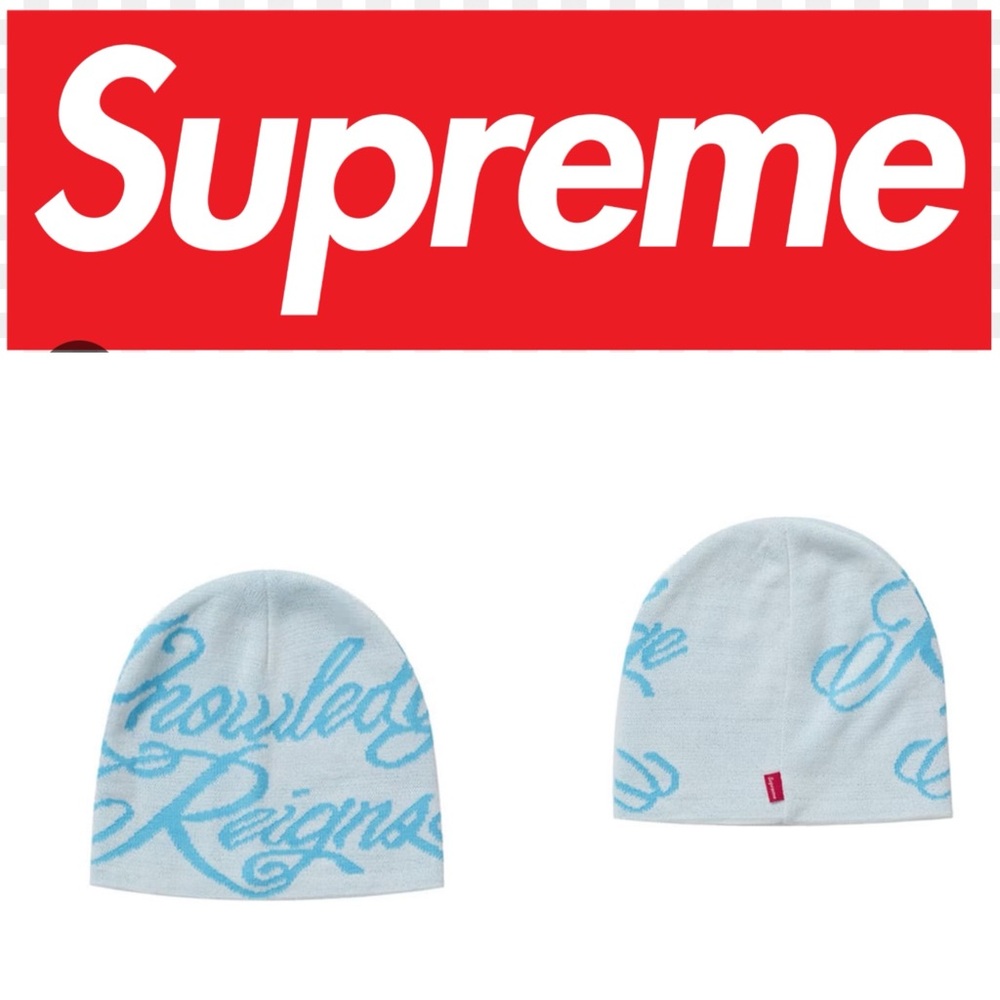 Supreme Knowledge Reigns Beanie White